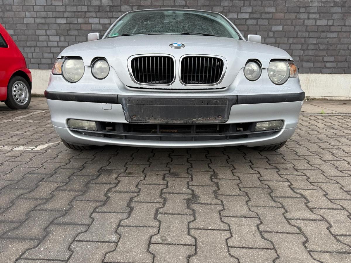 BMW E46 Compact original Stoßstange Stoßfänger vorn 354 Titansilber BJ04